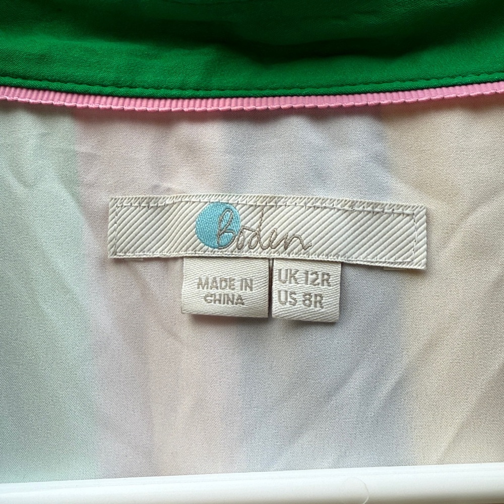 Boden | Mila Midi Colorblock Stripe Dress Necktie size 8 - Picture 4 of 9